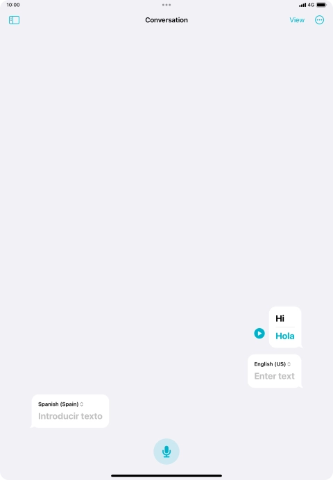 Press the menu icon.