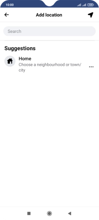 Press the search field and key in the required search word.