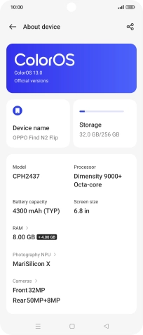 Press ColorOS. If a new software version is available, it's displayed. Follow the instructions on the screen to update the phone software. Press ColorOS. If a new software version is available, it's displayed. Follow the instructions on the screen to update the phone software.