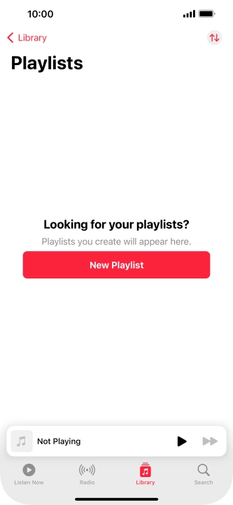 Press New Playlist. Press New Playlist.