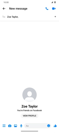 Press the text input field.