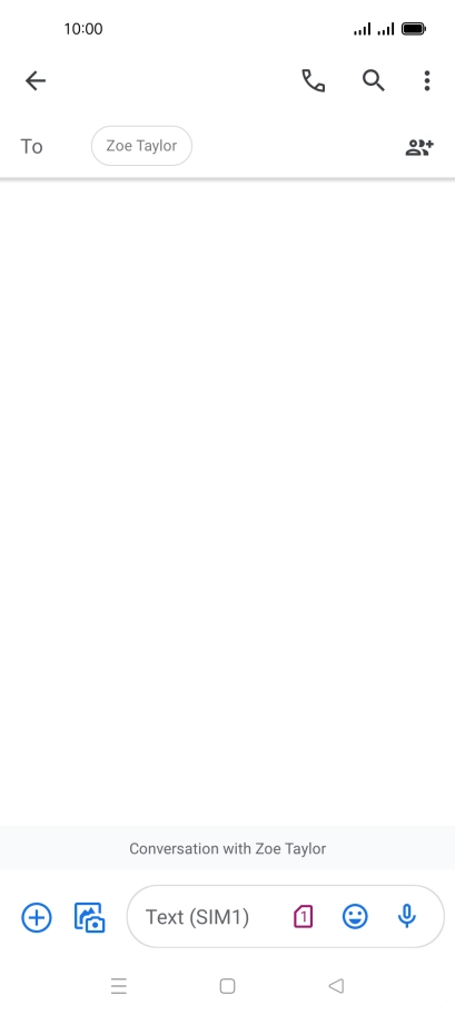 Press the SIM icon. Press the SIM icon.