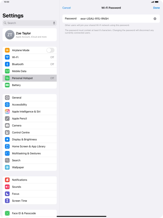 Press Done. Press Done.