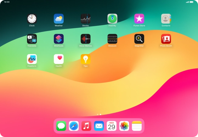 Open the required application.