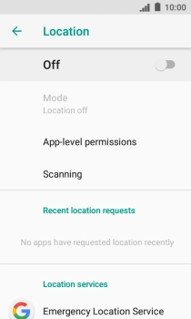 Press the indicator to turn the function on or off.