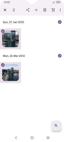 Press the share icon.