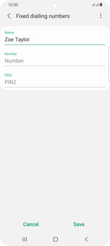 Press Number and key in the required phone number.