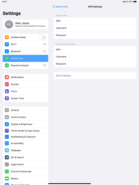 Press APN and key in wap.vodafone.co.uk. Press APN and key in wap.vodafone.co.uk.