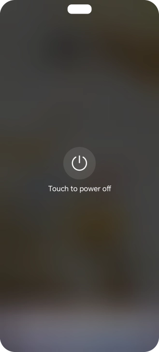 Press Touch to power off.
