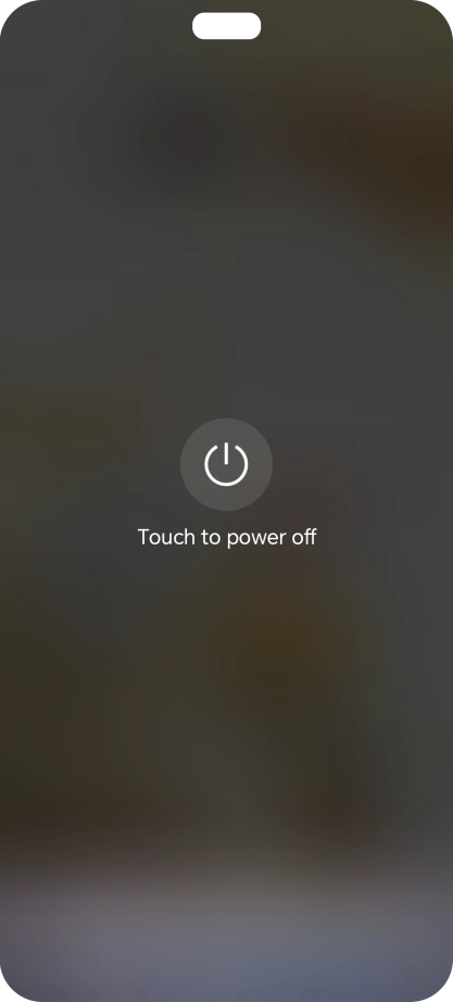 Press Touch to power off.