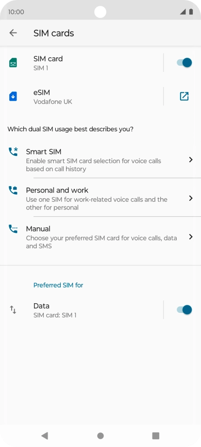 Press the Home key to return to the home screen.