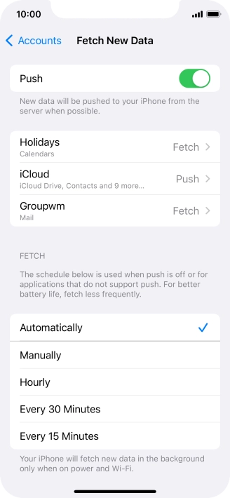 Press the indicator next to Press the indicator next to