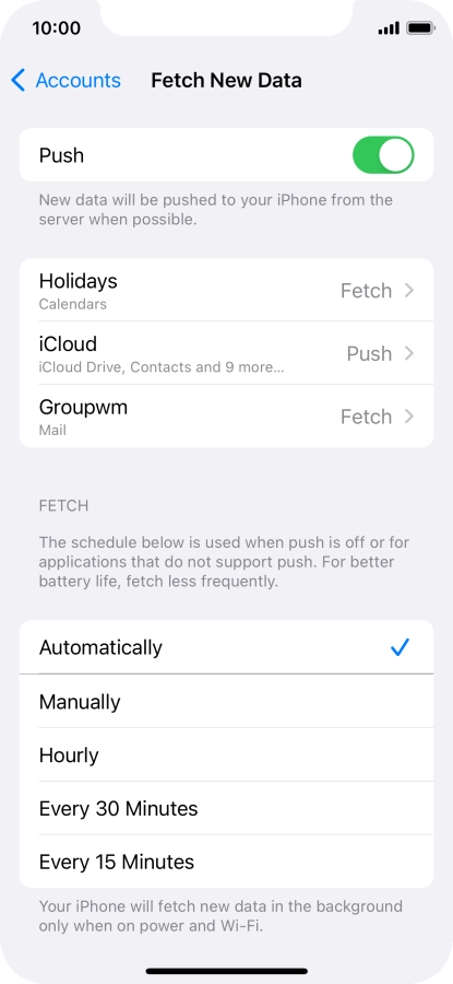 Press the indicator next to Press the indicator next to