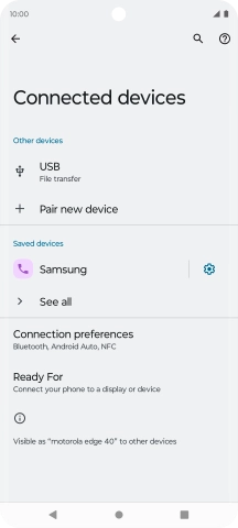 Press the Home key to return to the home screen.