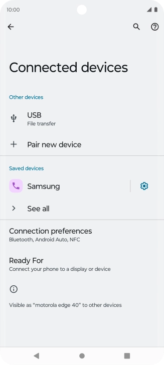 Press the Home key to return to the home screen.
