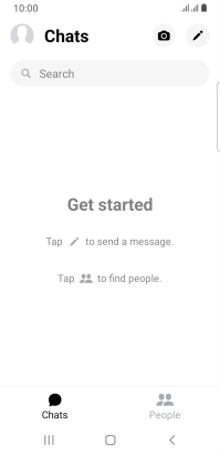 Press the new message icon.
