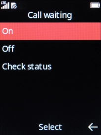 Select On to turn on the function.