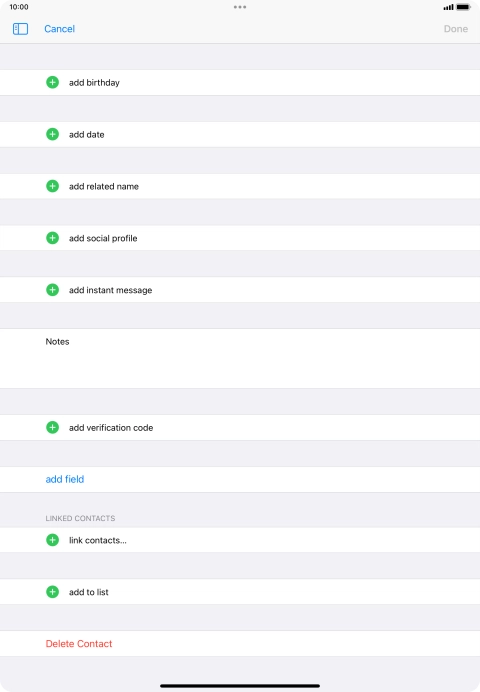 Press link contacts....