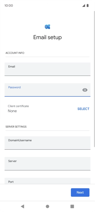 To turn on the function, press SELECT and follow the instructions on the screen to install the required certificate.