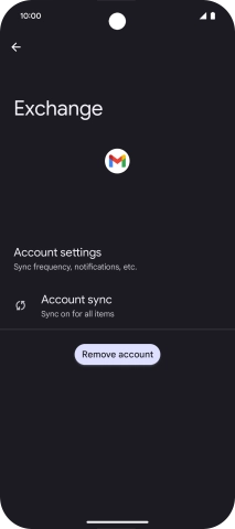 Press Remove account.