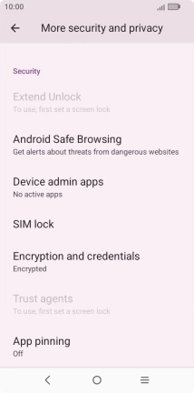 Press SIM lock. Press SIM lock.