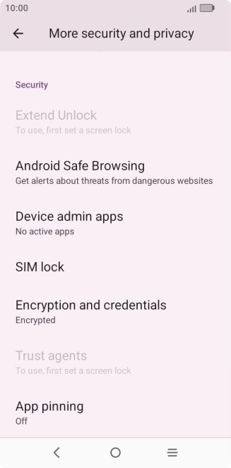 Press SIM lock. Press SIM lock.