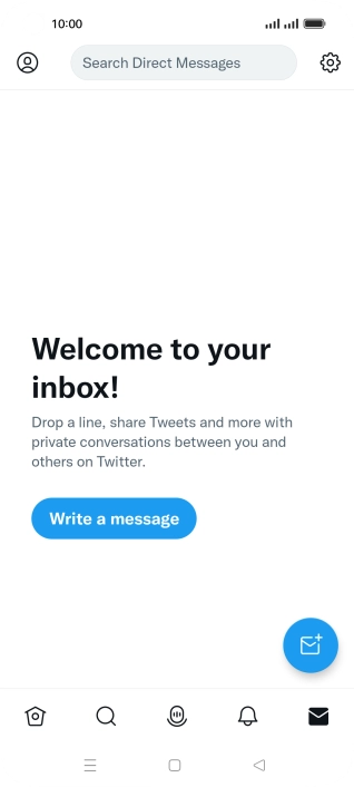 Press the new message icon.