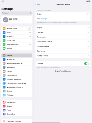 Press Add Language....