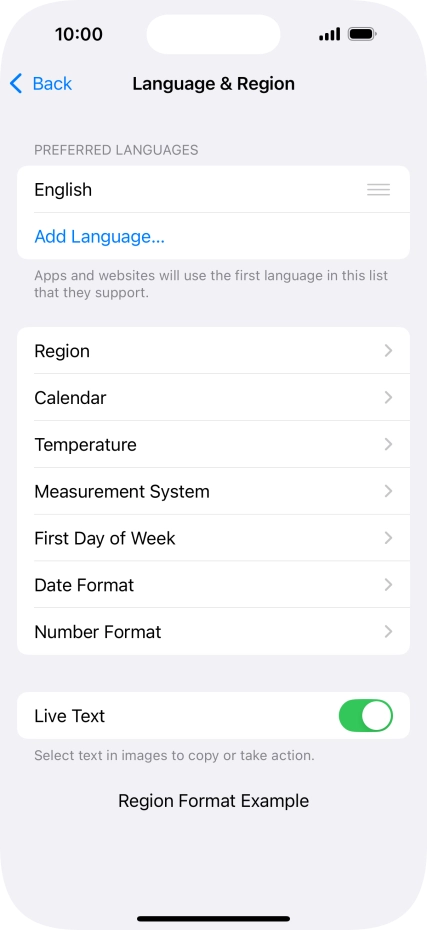 Press Add Language....
