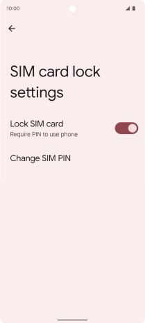 Press Change SIM PIN.