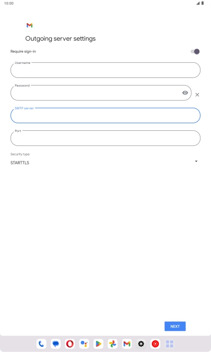 Press the field below 