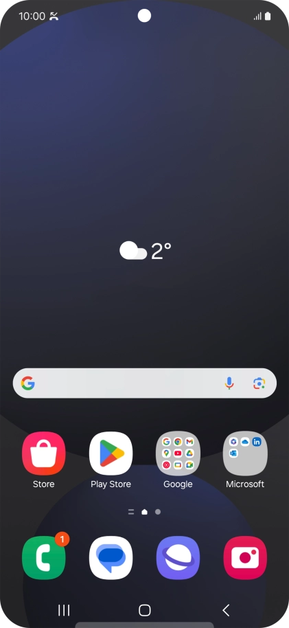 The missed calls icon shows that you have one or more missed calls.