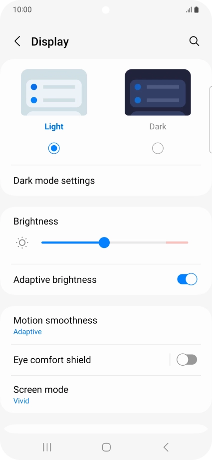 Press the indicator next to Press the indicator next to