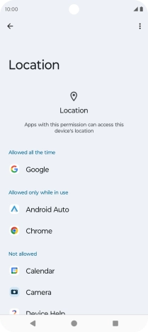 Press the required app. Press the required app.