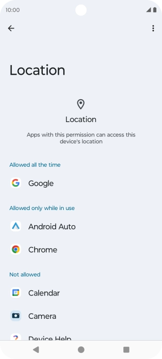 Press the required app. Press the required app.