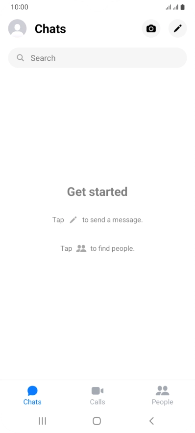 Press the search field and key in the first letters of the recipient's name.