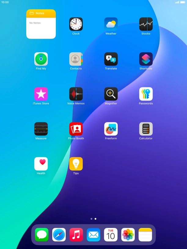 If you're using a Widget Stack: slide up or down on the stack to select the required widget. If you're using a Widget Stack: slide up or down on the stack to select the required widget.