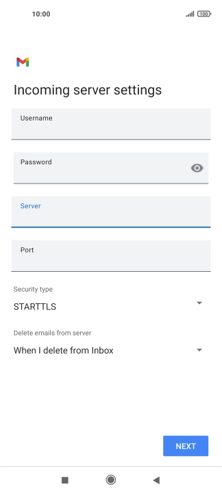 Press the field below 