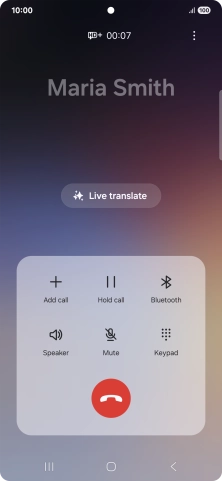 Press Live translate.