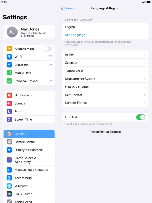 Press Add Language....