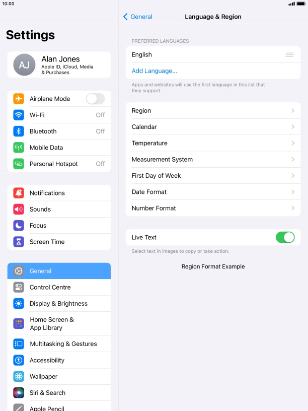 Press Add Language....
