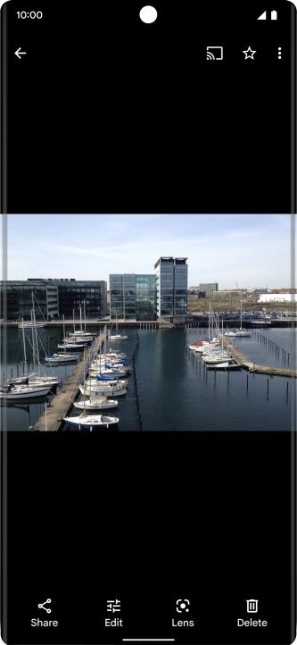 Slide your finger upwards starting from the bottom of the screen to return to the home screen.