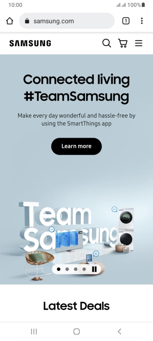 Press the menu icon. Press the menu icon.