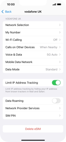 Press Delete eSIM and follow the instructions on the screen to delete your eSIM. Press Delete eSIM and follow the instructions on the screen to delete your eSIM.