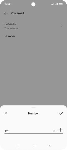 Key in +447836121121 and press the save icon.