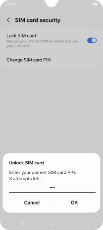 Key in your PIN and press OK.