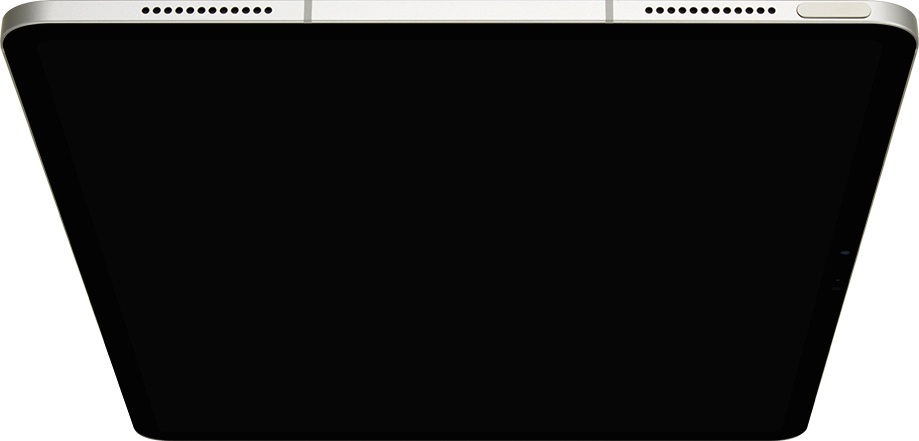 Press the Top key to turn on your tablet