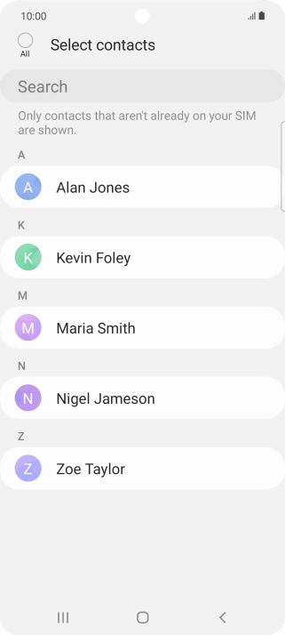 Press the field above 