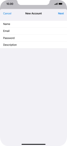 Press Description and key in the required name. Press Description and key in the required name.