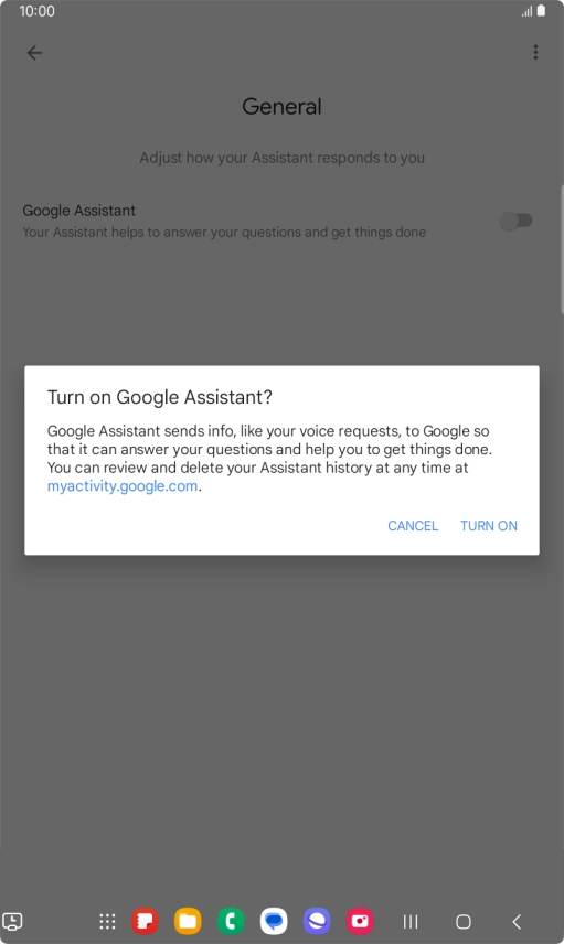 If you turn on the function, press TURN ON. If you turn on the function, press TURN ON.